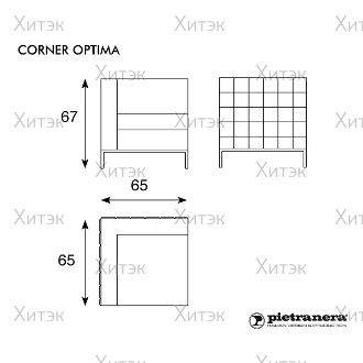 Кресло для ожидания CORNER
