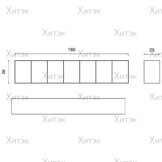 Витрина OPALE WALL 180
