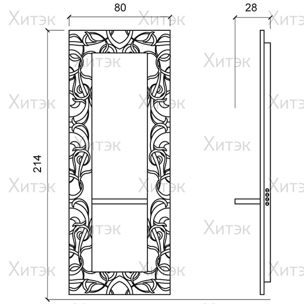 Зеркало парикмахерское PARLOR WALL