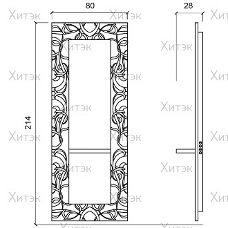 Зеркало парикмахерское PARLOR WALL