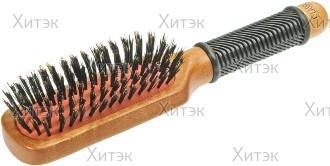 Расческа для стрижки синяя 336 с рельефным обушком