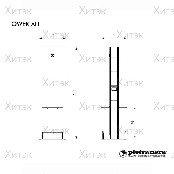 Зеркало парикмахерское TOWER