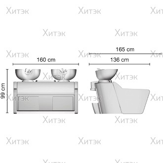 Мойка парикмахерская DUETTO SUPERIOR