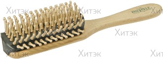 Расческа для стрижки многофункц. комбин. 18,5 см карбон