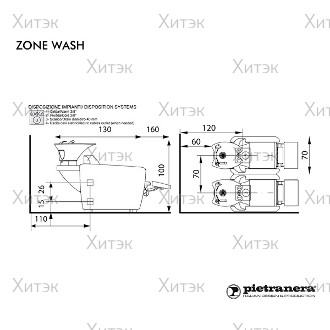 Мойка парикмахерская ZONE WASH CLASSIC