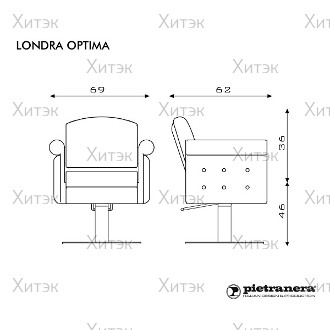 Кресло парикмахерское LONDRA OPTIMA