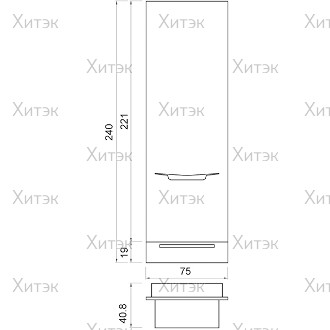 Зеркало парикмахерское PRINCE LIGHT