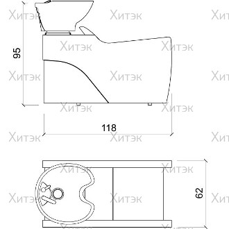 Мойка парикмахерская FLATIRON E 1P