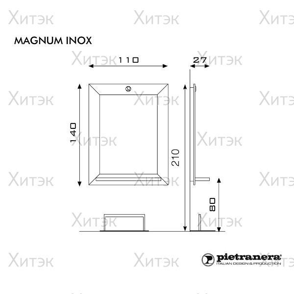 Зеркало парикмахерское MAGNUM INOX