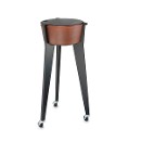 Тележка ICON CORTEN CON GAMBE LEGNO NERO