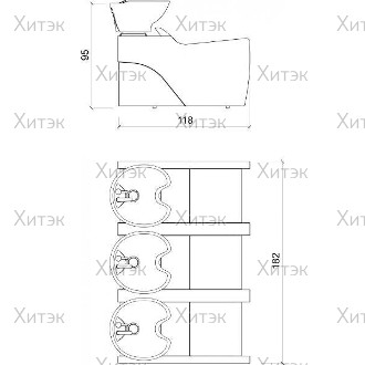 Мойка парикмахерская FLATIRON 3P