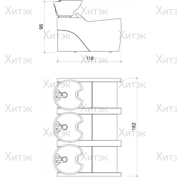 Мойка парикмахерская FLATIRON 3P