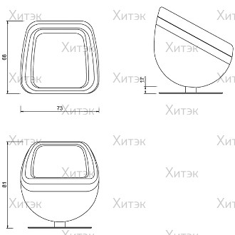 Кресло парикмахерское BUBBLE CHAIR